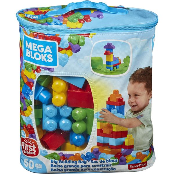 מגה בלוקס 60 חלקים MEGA BLOKS | משחקי הרכבה