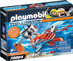סוכנים חשאיים:צוללת כנף (כולל מנוע תת מימי) 70004 סוכנים חשאיים:צוללת כנף (כולל מנוע תת מימי) 70004