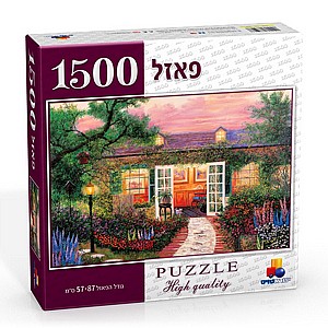 פאזל 1500 חלקים תמונה יפיפייה של בית ציורי פאזל 1500 חלקים תמונה יפיפייה של בית ציורי
